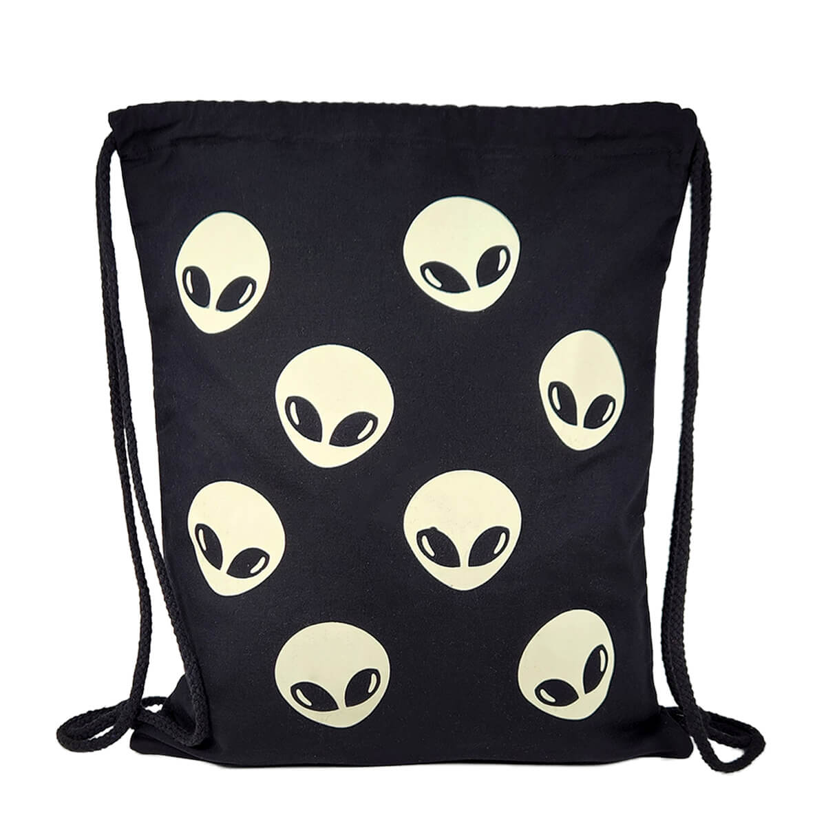 Alien Drawstring Bag, Front | Pakapalooza