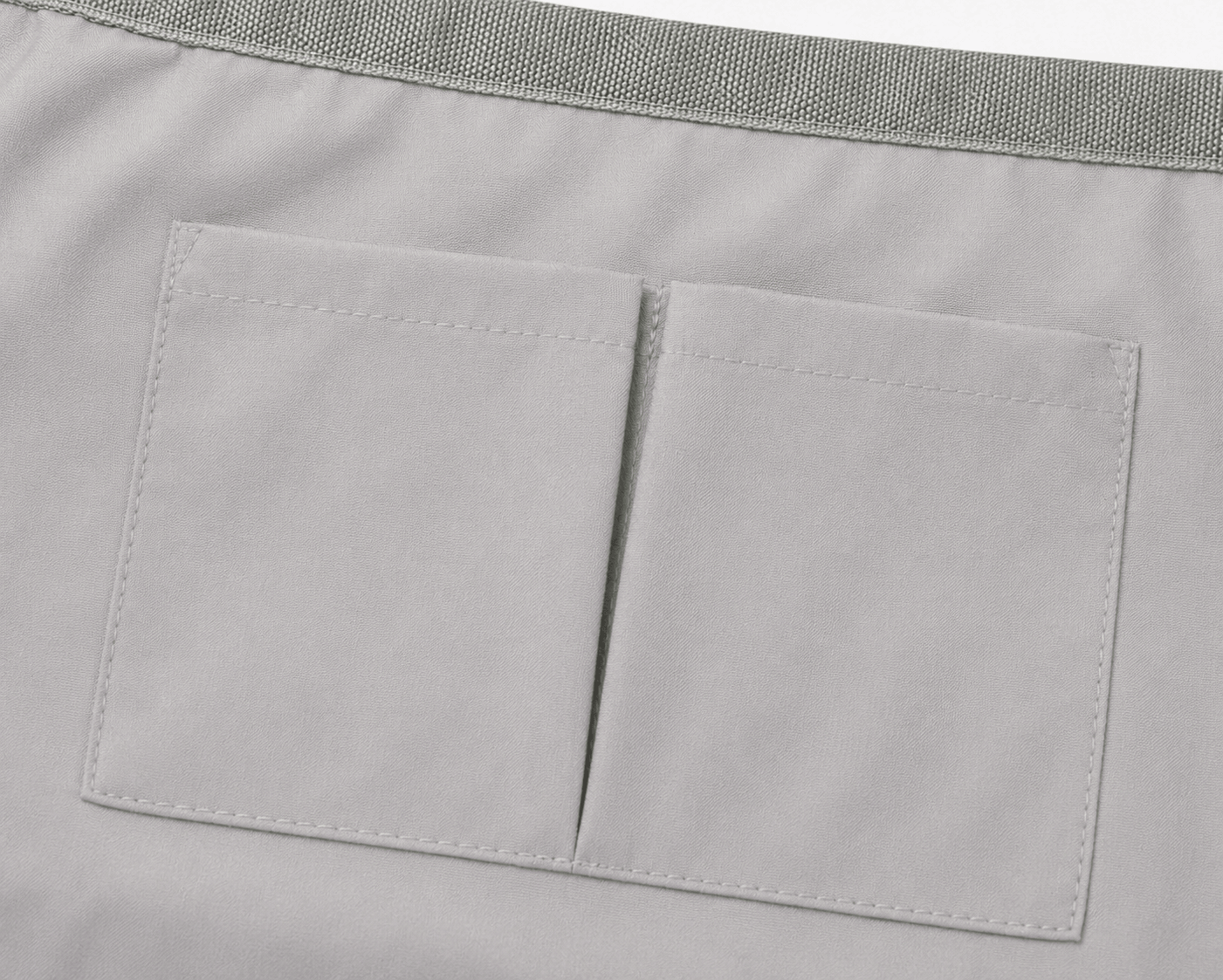 Two interior slip pockets inside the Great White Shark Drawstring Bag