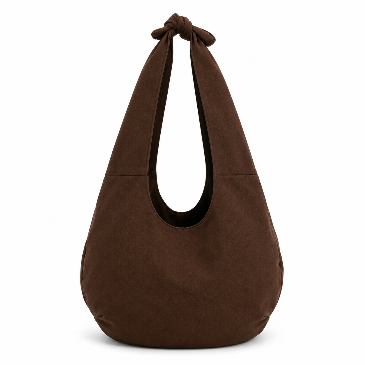 Back view of the Sloth Canvas Hobo Bag with soft canvas construction and slouchy silhouette