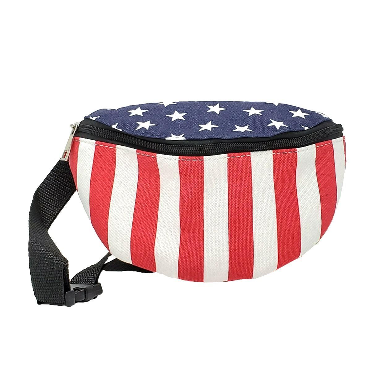 American Flag Fanny Pack, Front | Pakapalooza