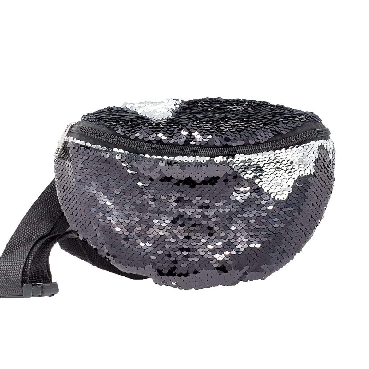 Black Sequin Fanny Pack | Pakapalooza