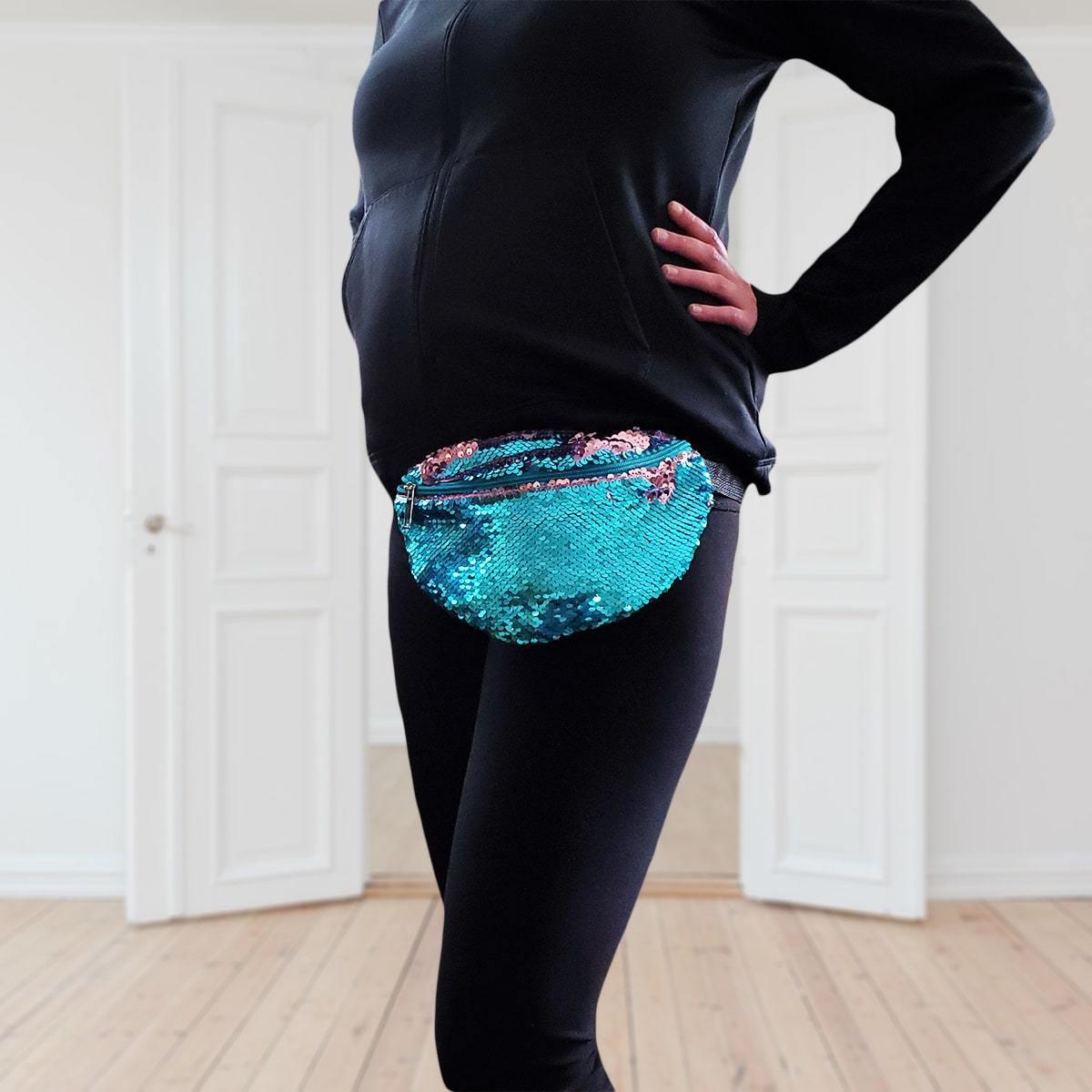 Blue Sequin Fanny Pack | Pakapalooza