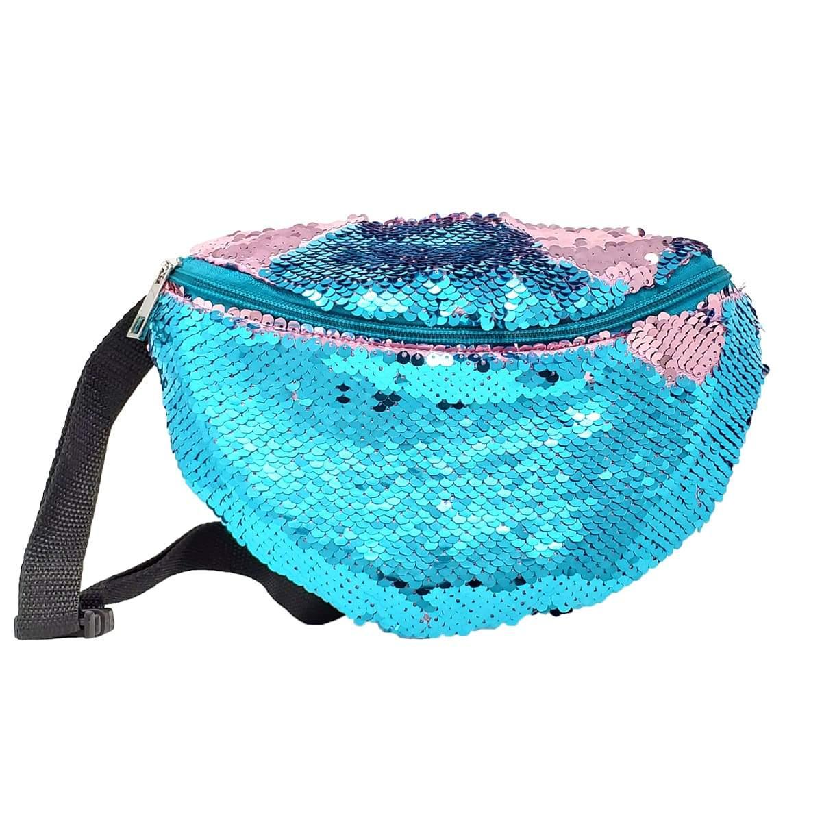Blue Sequin Fanny Pack | Pakapalooza