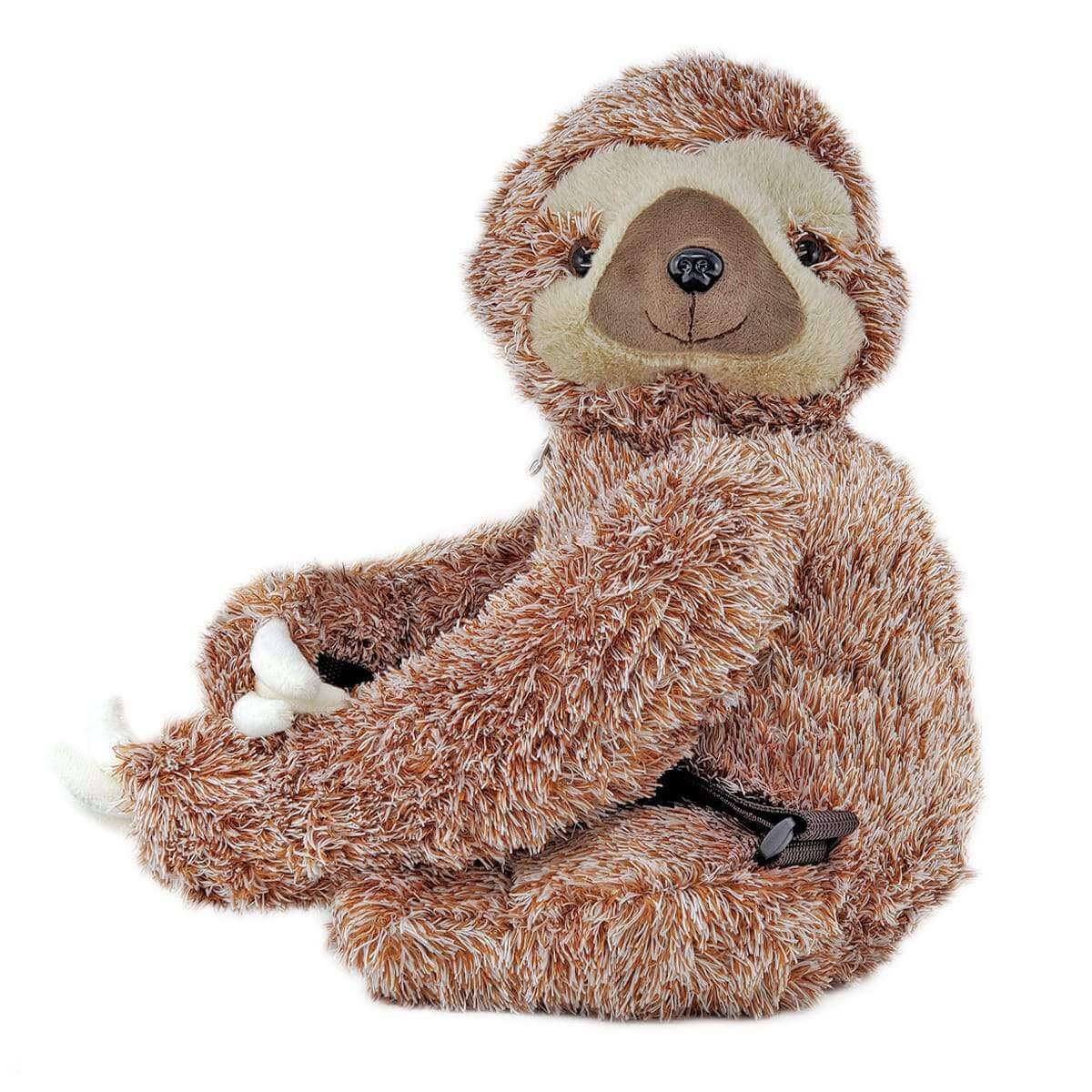 Plush Sloth Mini Backpack, Front | Pakapalooza