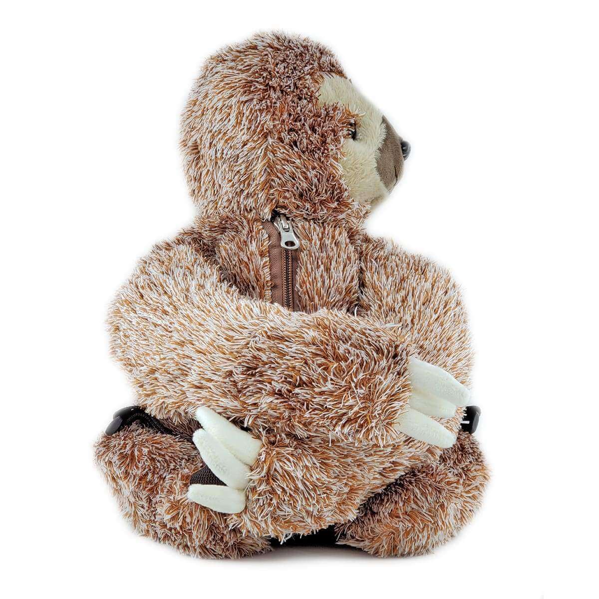 Plush Sloth Mini Backpack, Side | Pakapalooza
