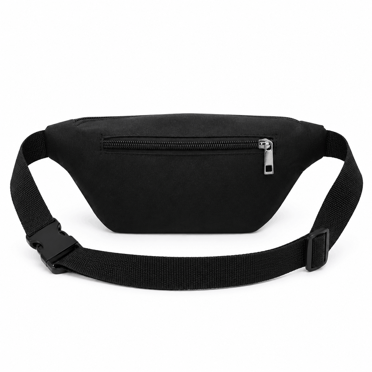 Back view of cat fanny pack showing adjustable waist strap
