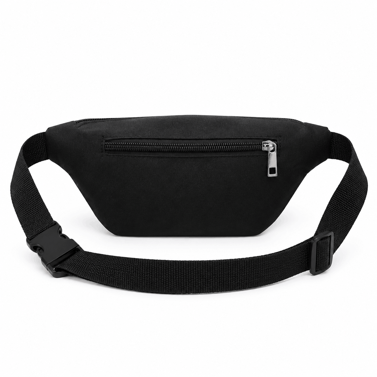 Back view of cat fanny pack showing adjustable waist strap