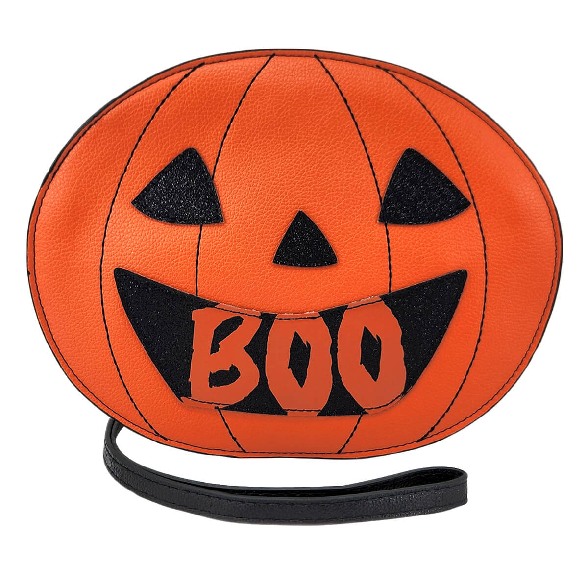 Jack-O'-Lantern Spooky Crossbody Bag, Front Orange | Pakapalooza