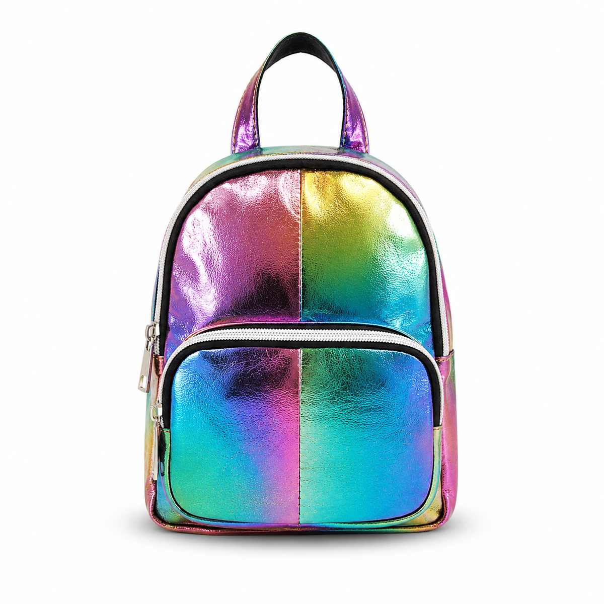 Rainbow Mini Convertible Backpack | Metallic Sling Backpack