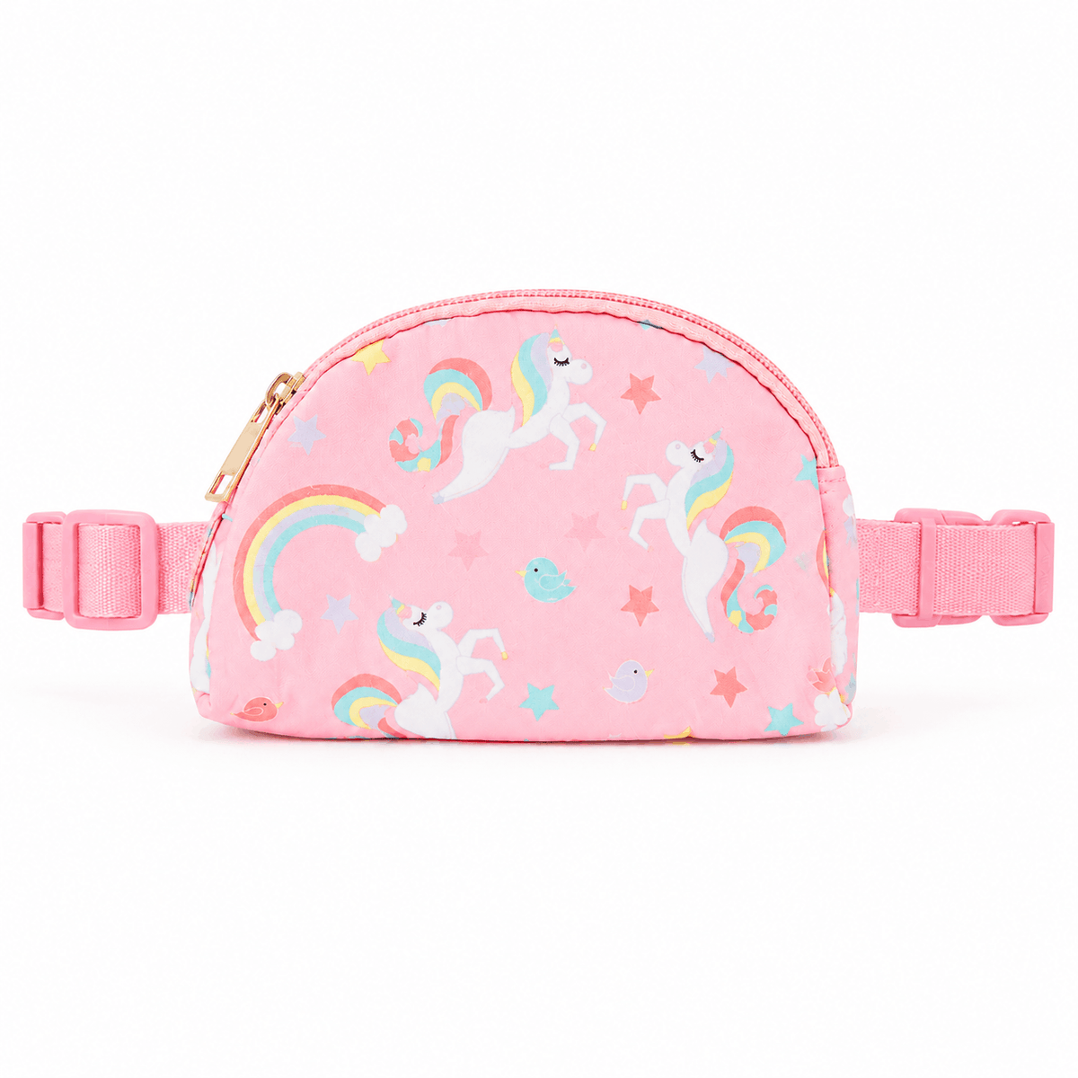 My Little Unicorn Belt Bag with pink unicorn and rainbow print
