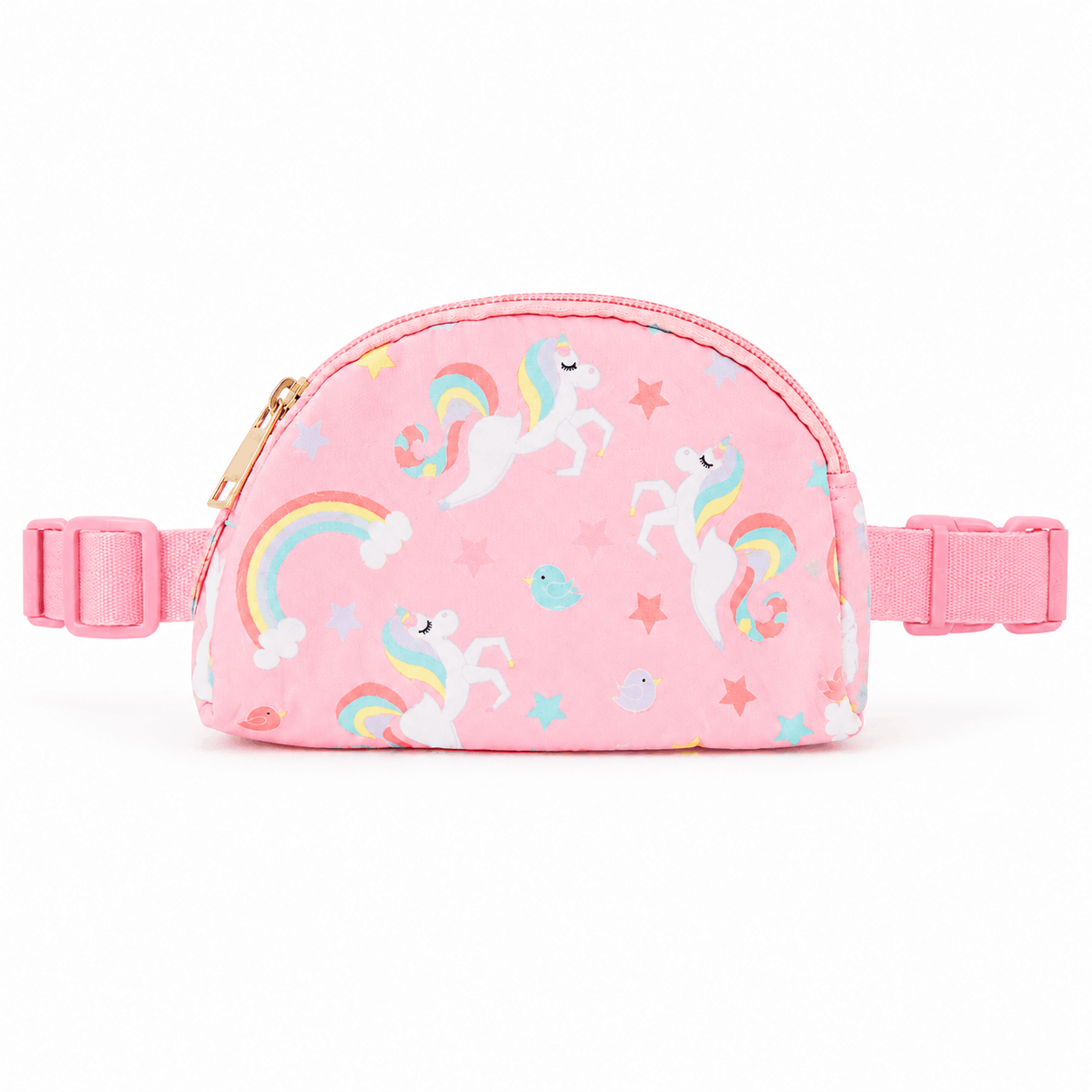 My Little Unicorn Belt Bag with pink unicorn and rainbow print