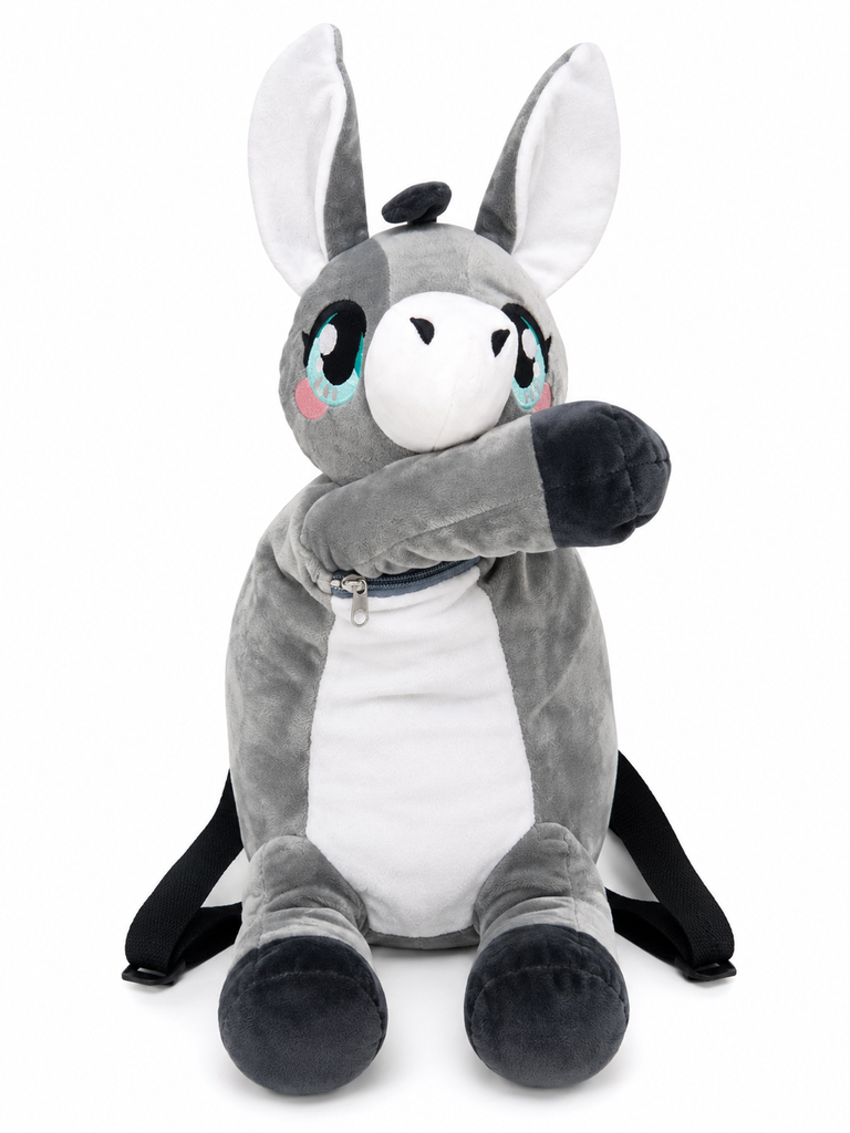 Plush Donkey Mini Backpack