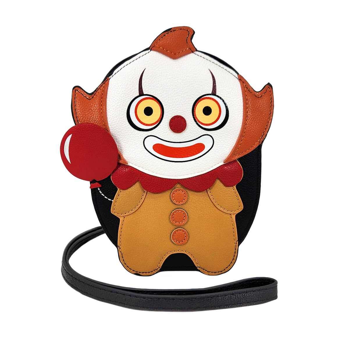 Scary Clown Crossbody Bag, Front | Pakapalooza