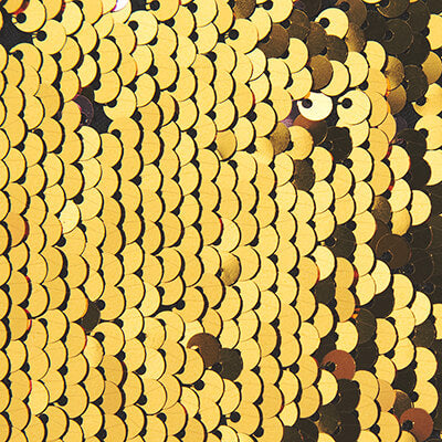 Sequin Fabric Swatch in Gold | Pakapalooza