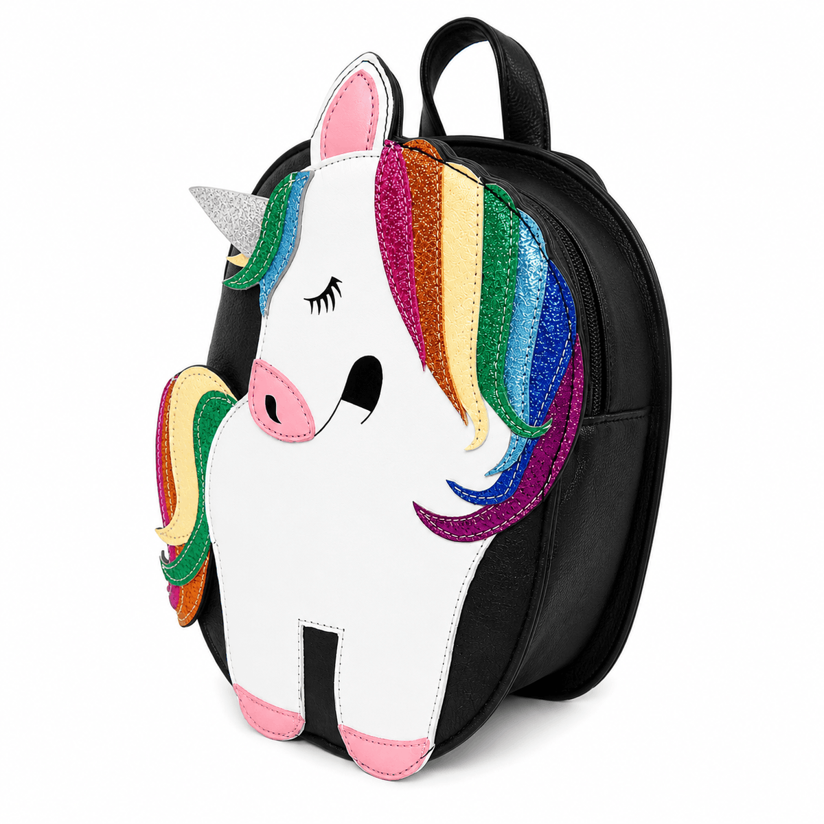circle unicorn mini backpack Toddler with Purple Plush, Unicorn Gifts, Upgraded This unicorns horn Crayola Neoprene Unicorn Mini Backpack