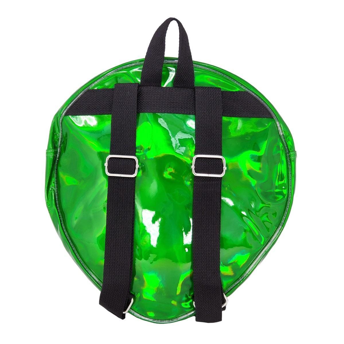 Alien Head Backpack Green, Back | Pakapalooza