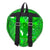 Alien Head Backpack Green, Back | Pakapalooza