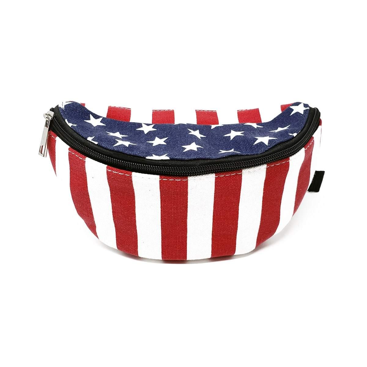 American Flag Fanny Pack, Top | Pakapalooza