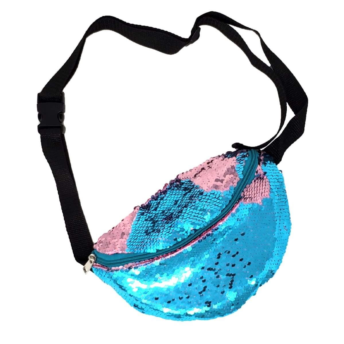 Blue Sequin Fanny Pack | Pakapalooza