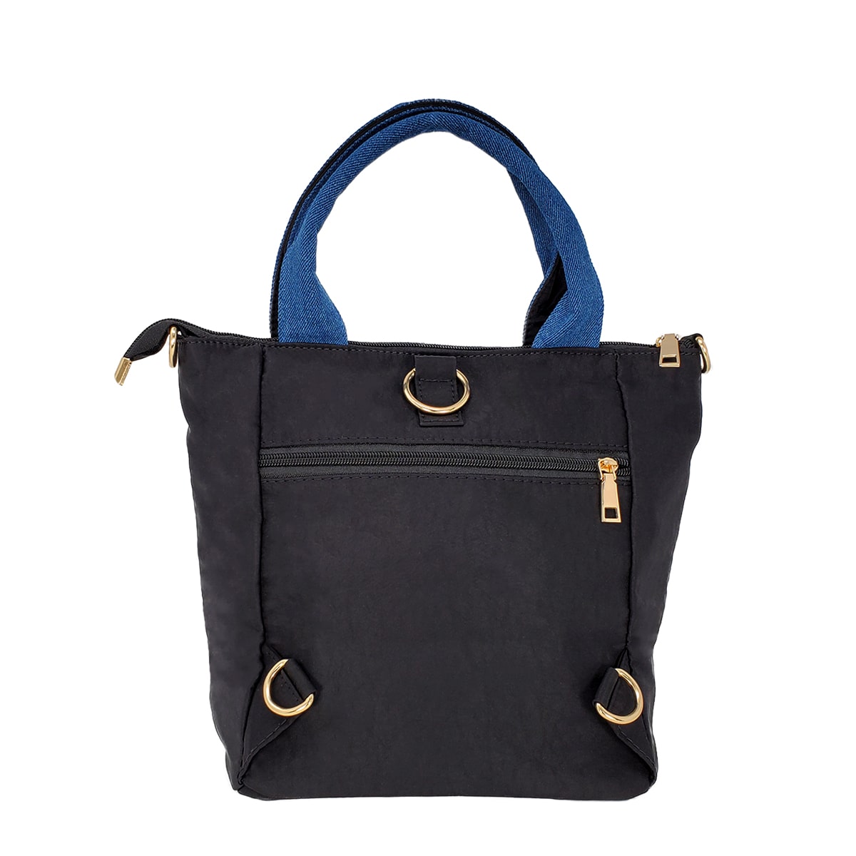 Denim Skirt Tote Bag, Back Black | Pakapalooza