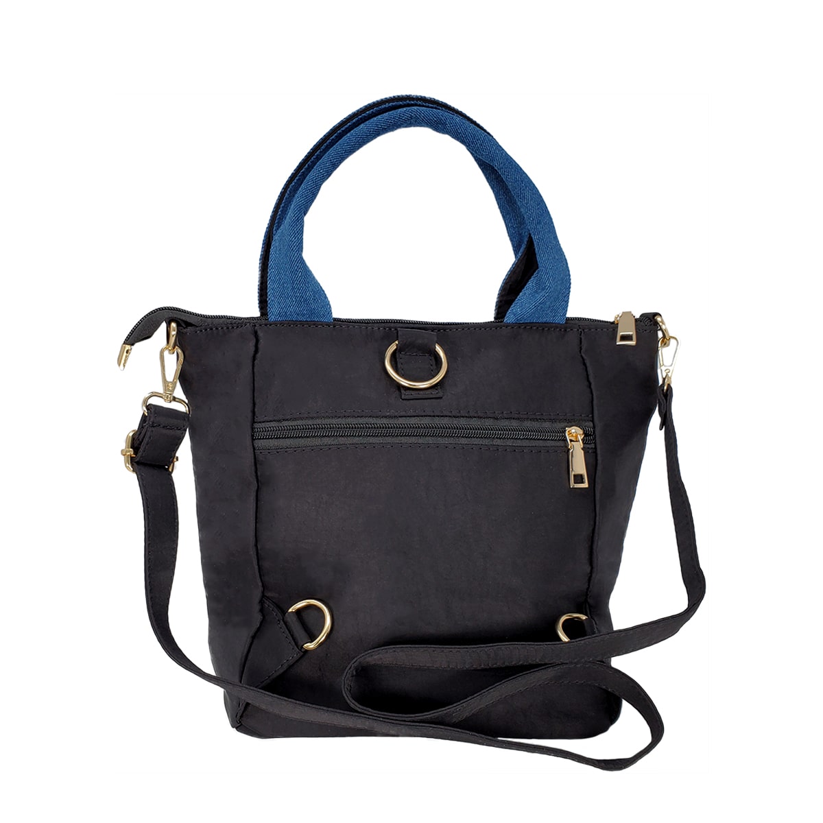 Denim Skirt Tote Bag, Shoulder Black | Pakapalooza