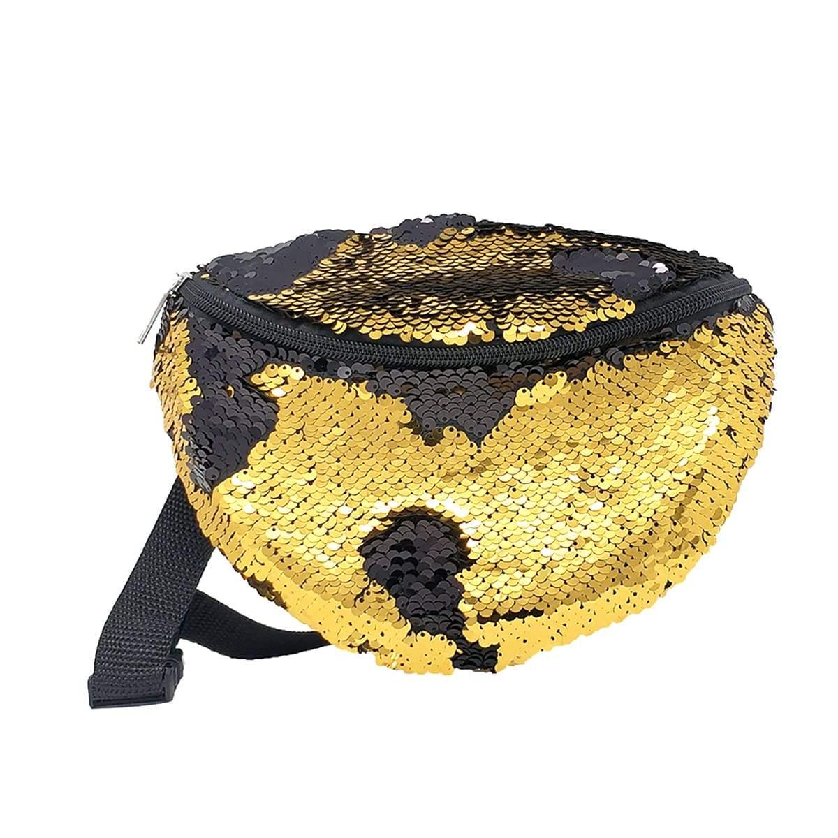 Gold sequin clearance fanny pack