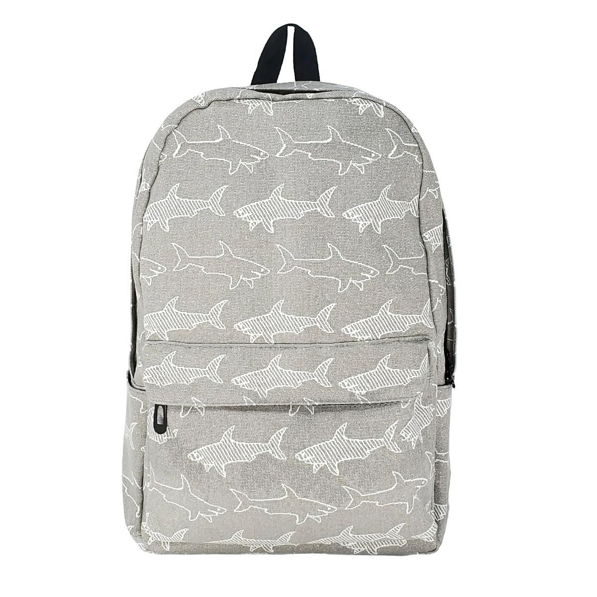 Great White Shark Backpack, Front | Pakapalooza