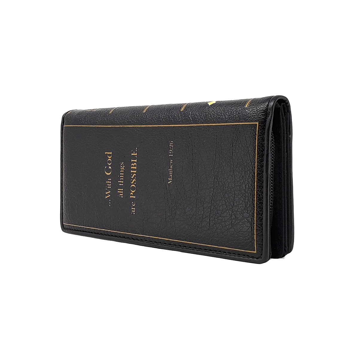 Scripture Wallets Holy Bible Wallet - Women's Matthew 19:26 Bifold | Pakapalooza