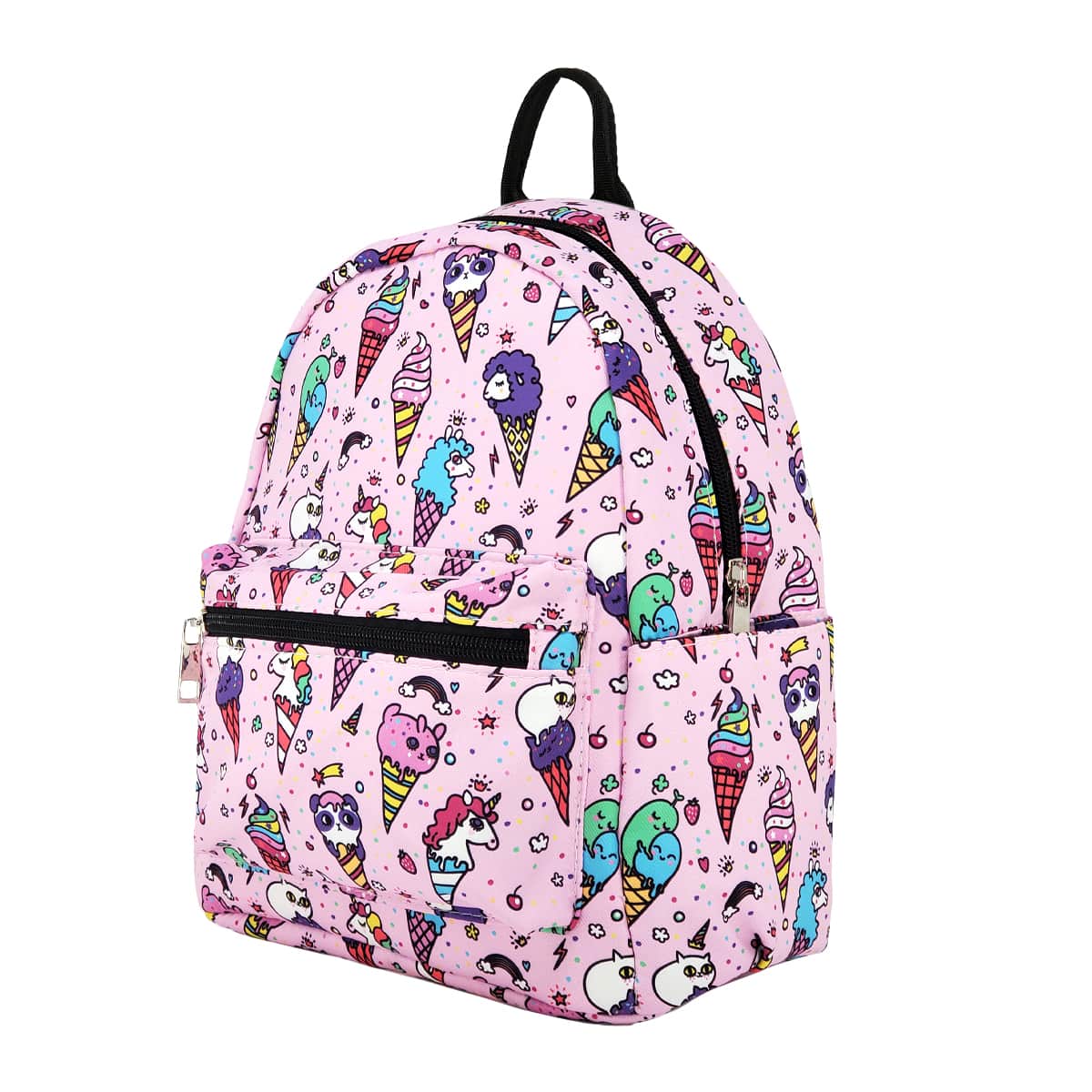 iscream mini backpack Icy Color Block Puffer The interior pocket and exterior side pocket and zipper compartment are perfect for keeping everything organized Loungefly x Disney Princess Ice