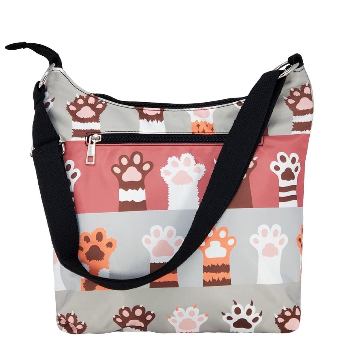 Kitten Paws Shoulder Bag, Back | Pakapalooza