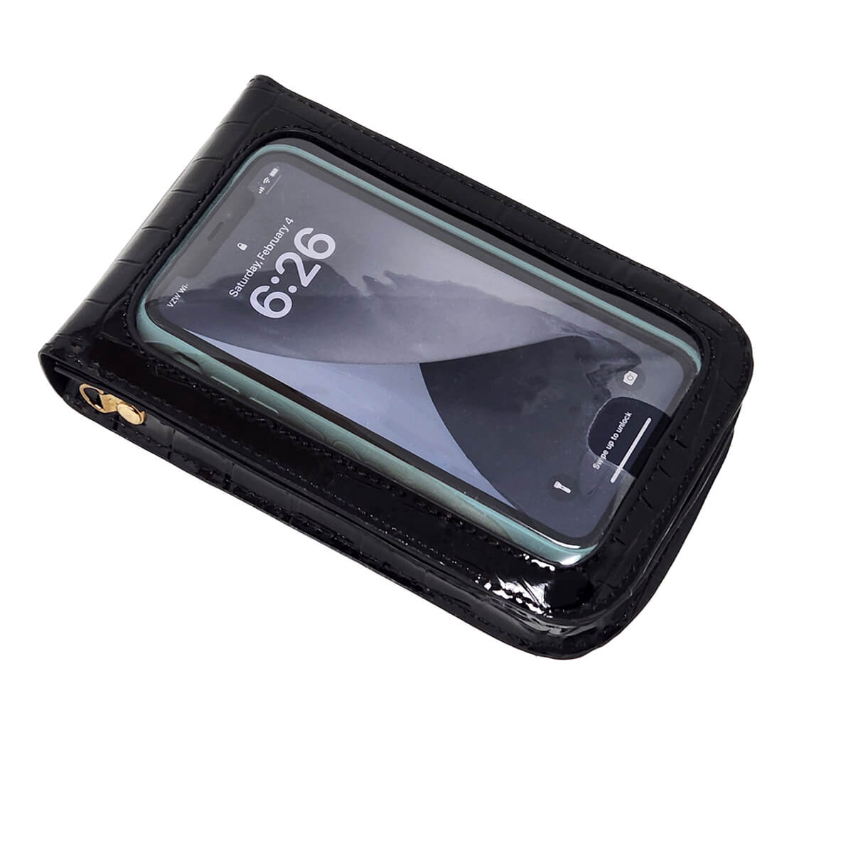 Phone Crossbody Bag, Window, Black | Pakapalooza