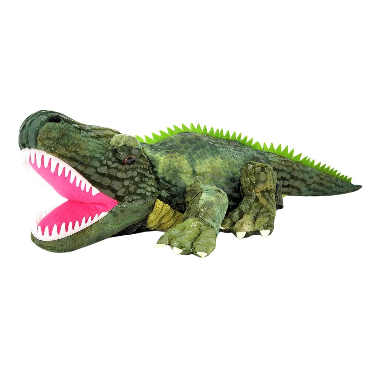 Plush Alligator Mini Backpack, Side | Pakapalooza