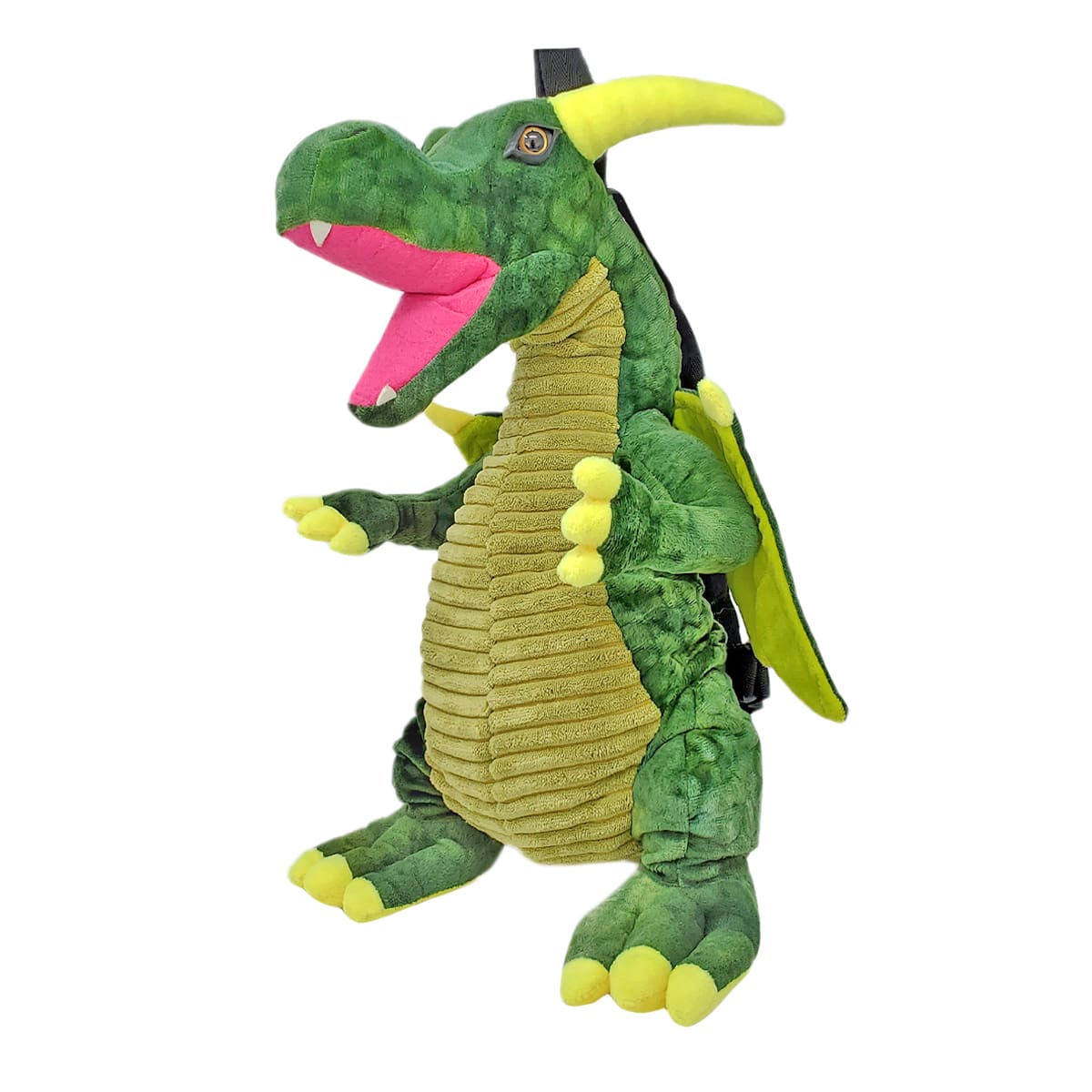 Plush Green Dragon Backpack | Kids | Unisex | ST | Green
