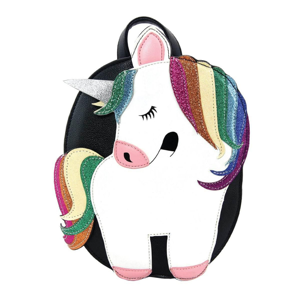 glitter unicorn mini backpack Unicorn Mini Backpack - Vinyl with Glitter Print